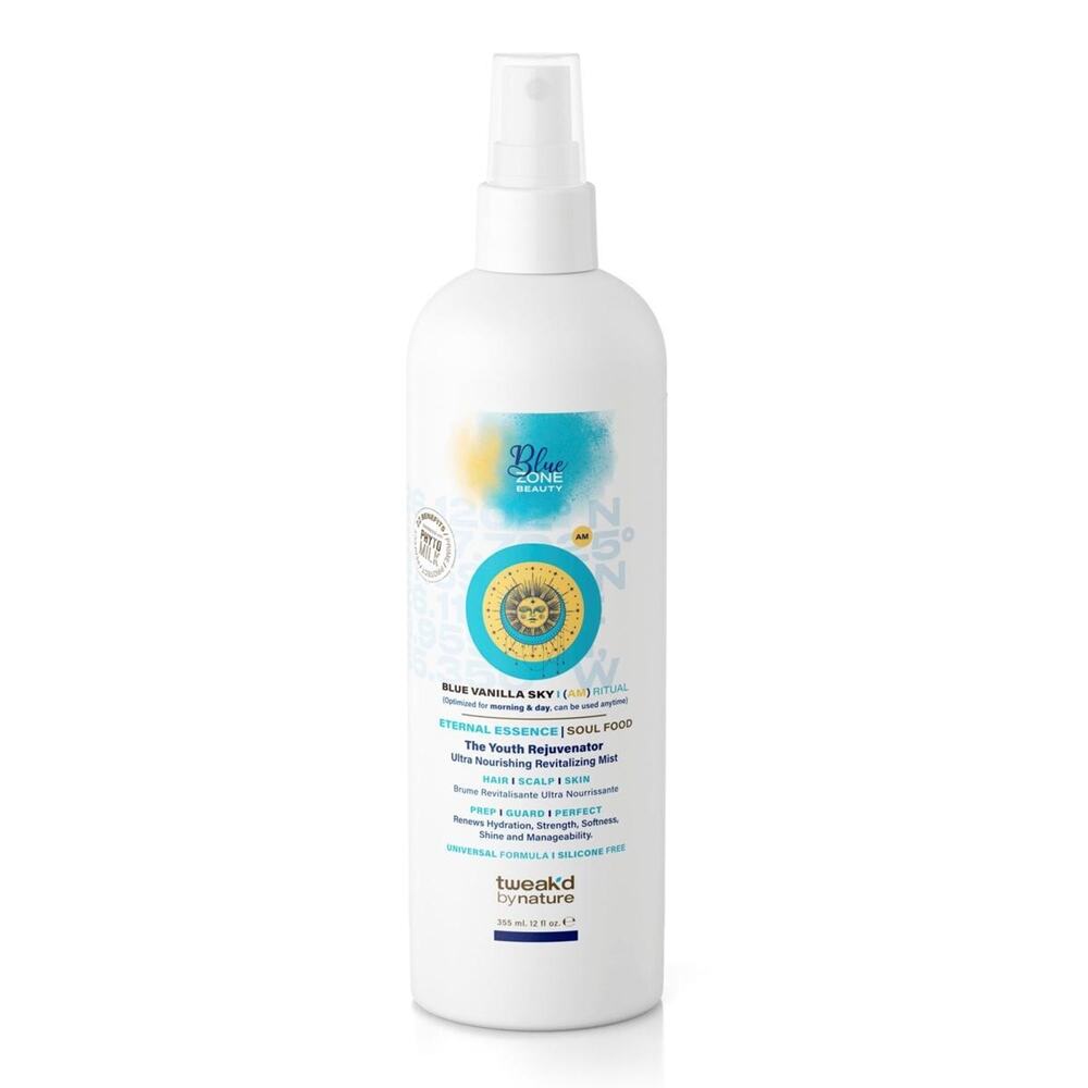 Tweak'd by Nature 24 oz. Blue Vanilla Sky Blue Zone Phytomilk Mist (AM) Ritual